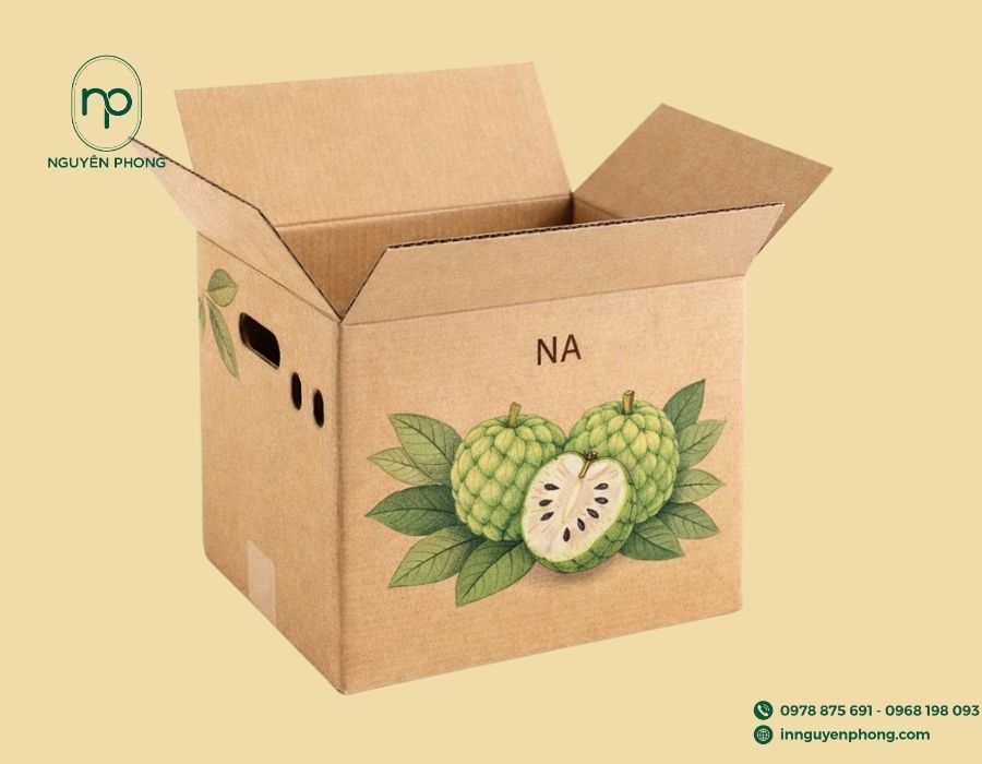 In thùng carton đựng na